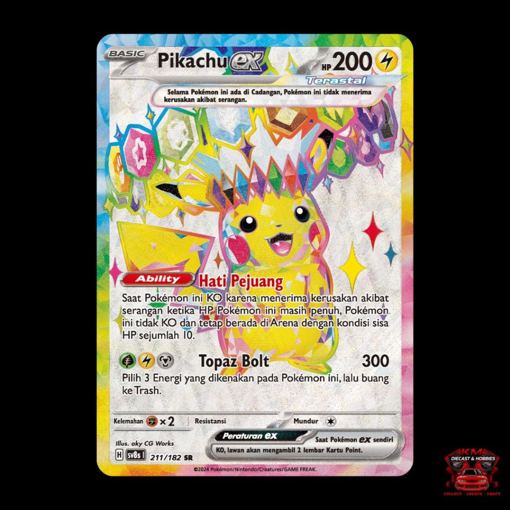 Pikachu SR 211/812  Pokemon TCG Kilat Rasi Indonesia
