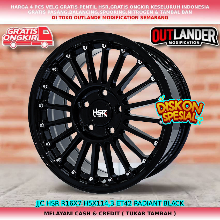 Velg ring16 velg mobil Sorento| Mazda 3| CX-3| CX-5| Innova| Rush| dll velg hsr jjc R16