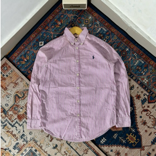 Kemeja Panjang RalphLauren Stripes Second