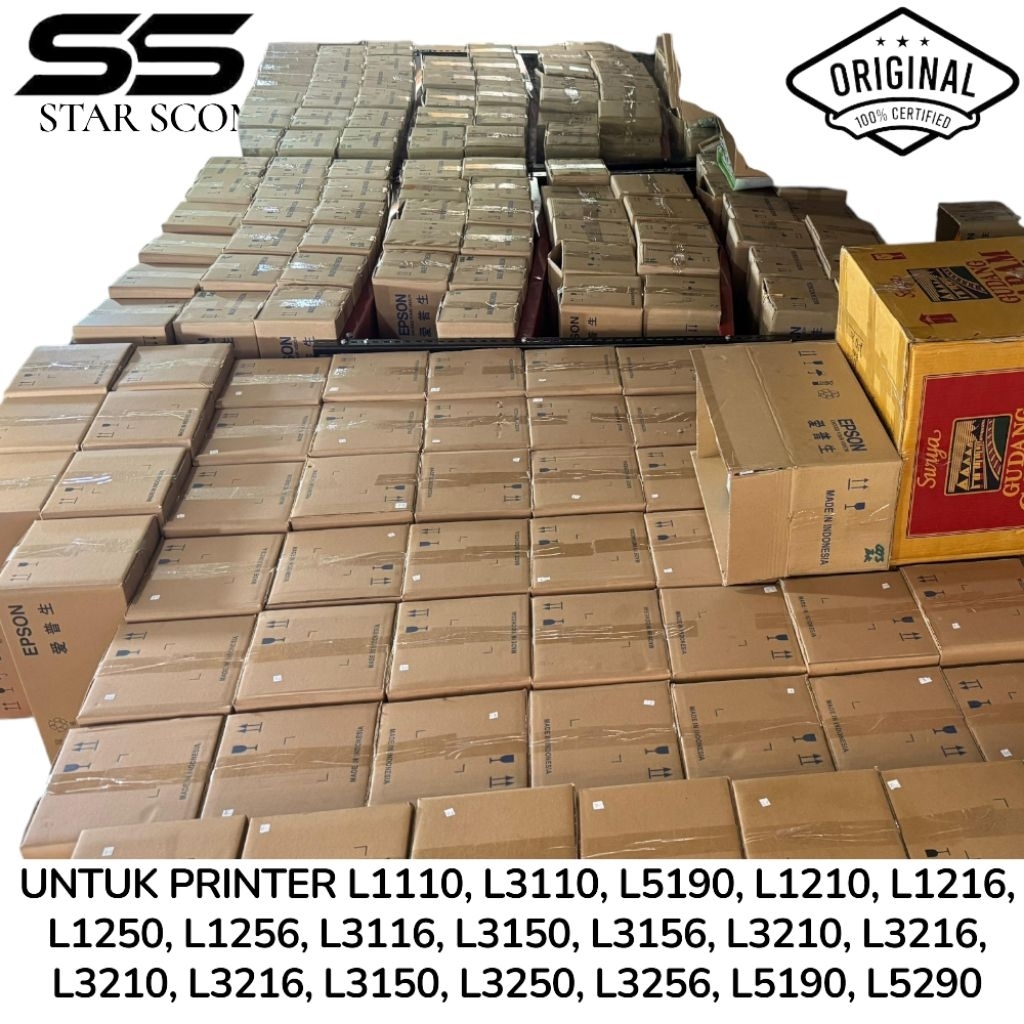 PAKET ISI 60 PCS TINTA EPSON 003 ORIGINAL VARIAN (BLACK CYAN MAGENTA YELLOW)