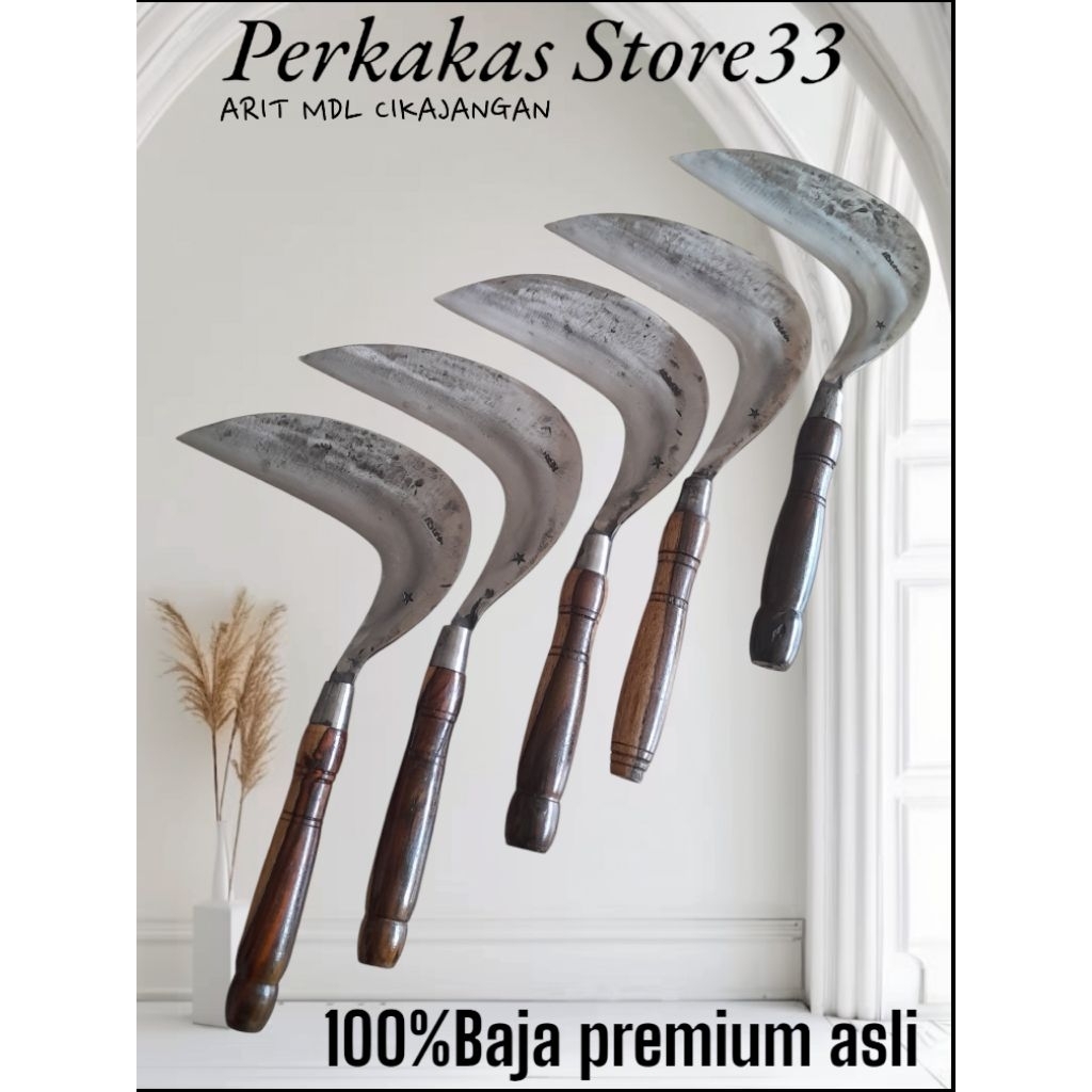 Sabit arit full baja premium untuk rumput dan ranting siap pakai