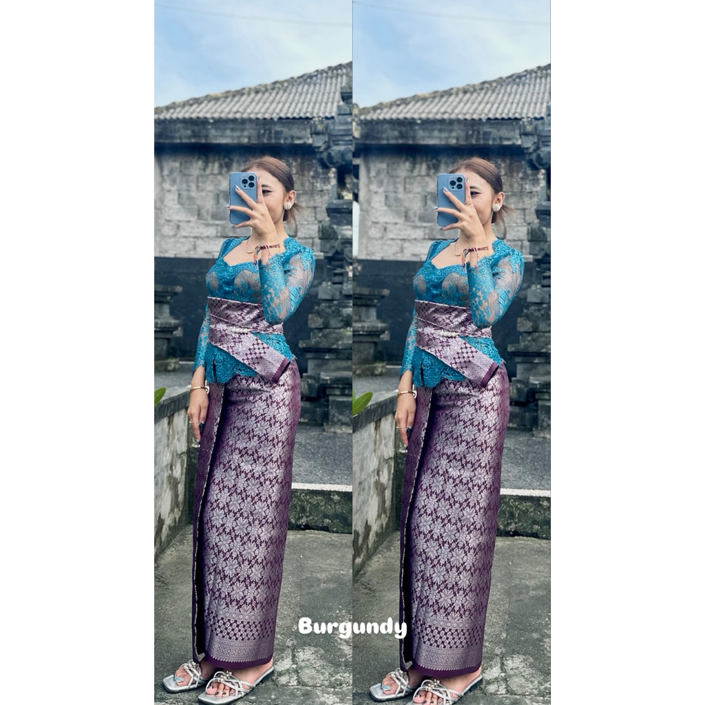 Songket palembang set selendang