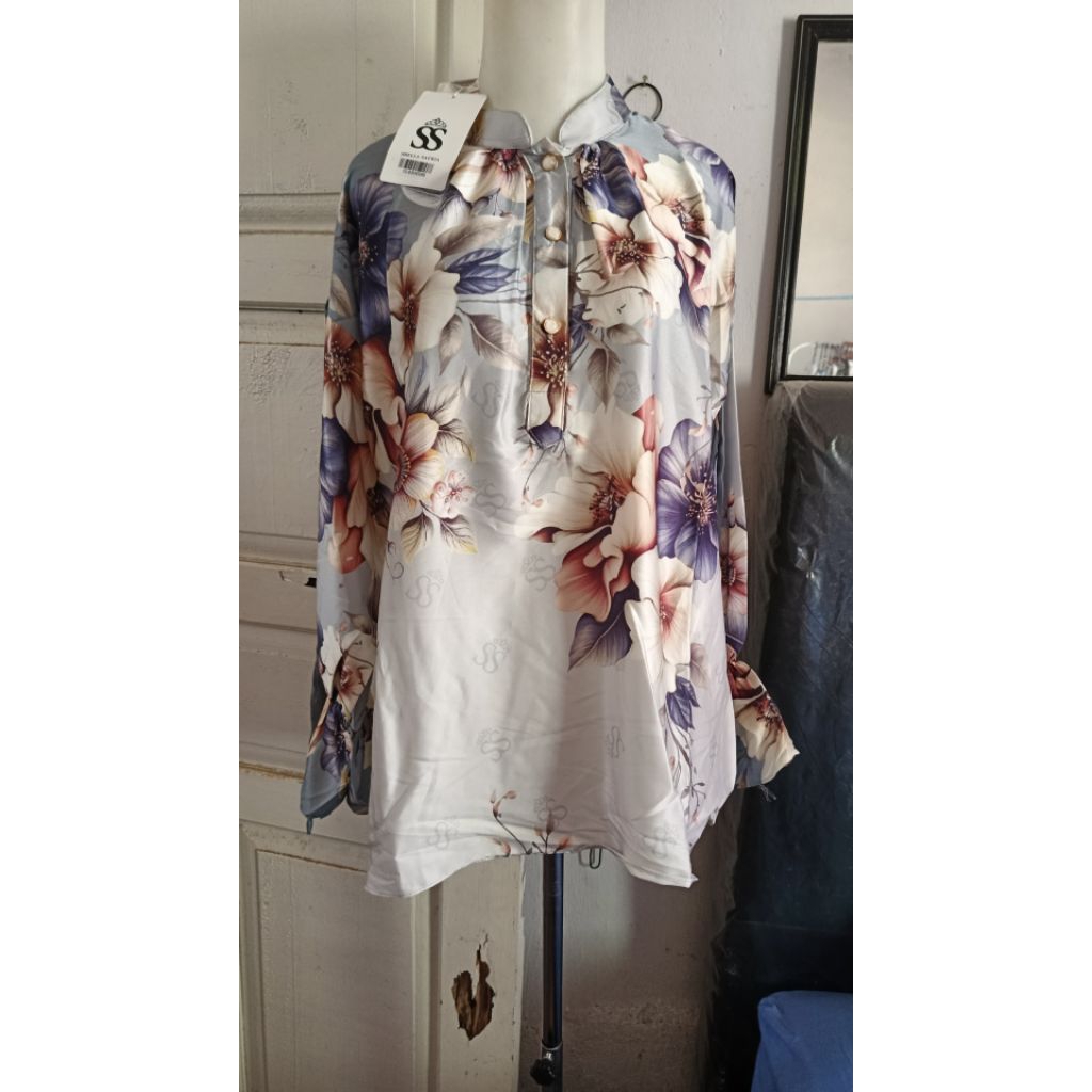 Blouse SS armani printing