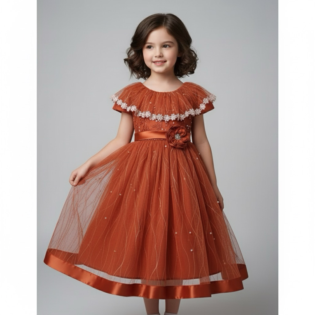 Gaun anak mutiara, Baju pesta anak, Gaun pesta anak, Dress pesta anak