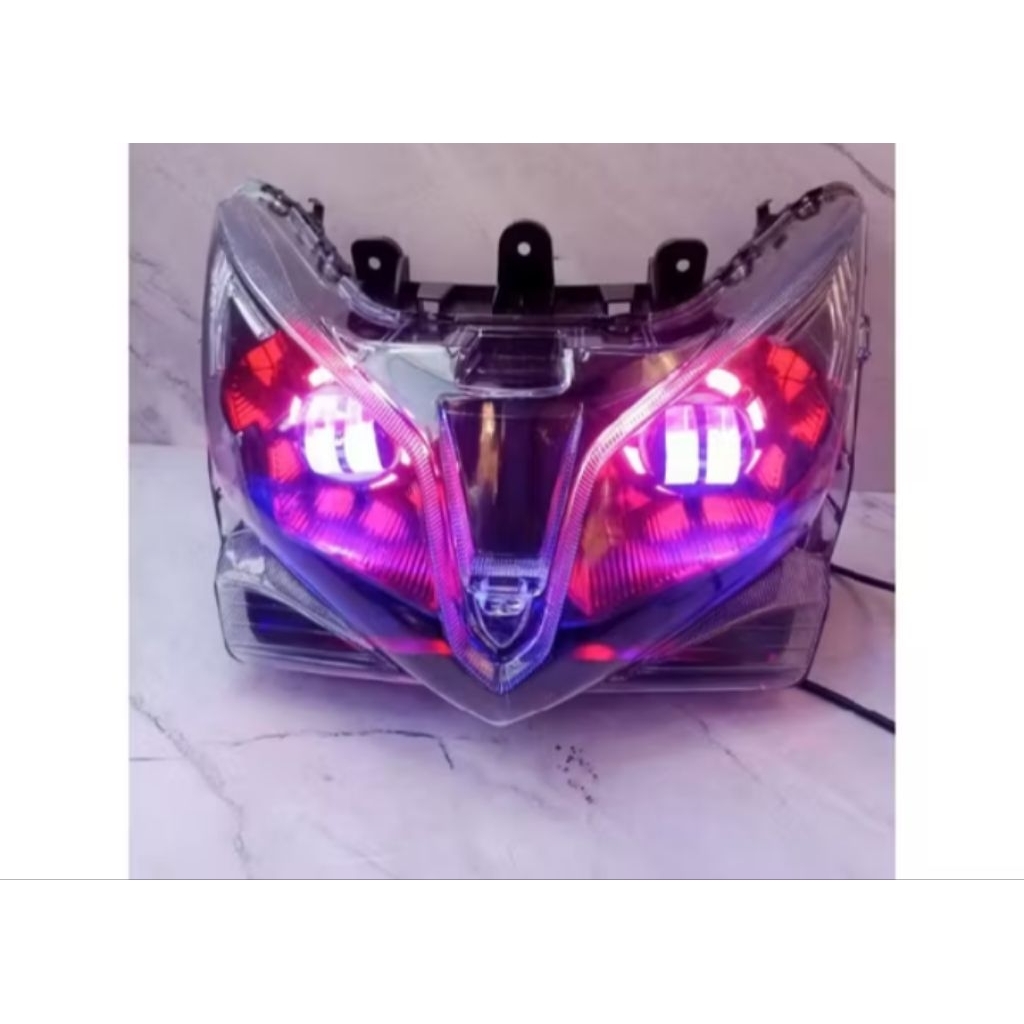Lampu Proji 2 Mata Vario 125 Techno KZR Kanan Kiri Siap Pakai