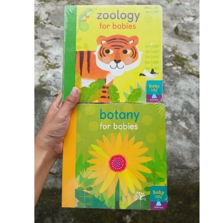 2pcs Baby101 zoologist & botany for babies (New.Sealed.Ori) 2book - importbook