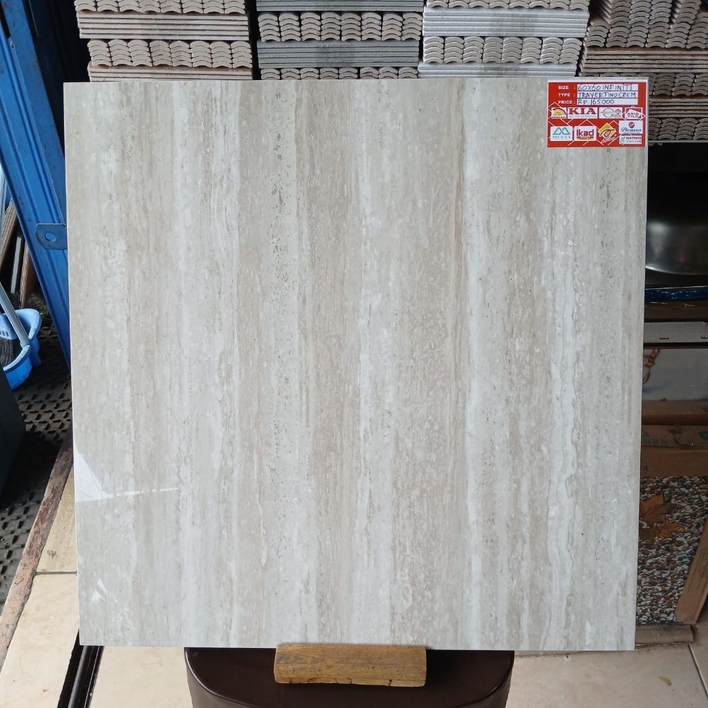 Granit lantai 60x60.Travertino Cream/Infiniti