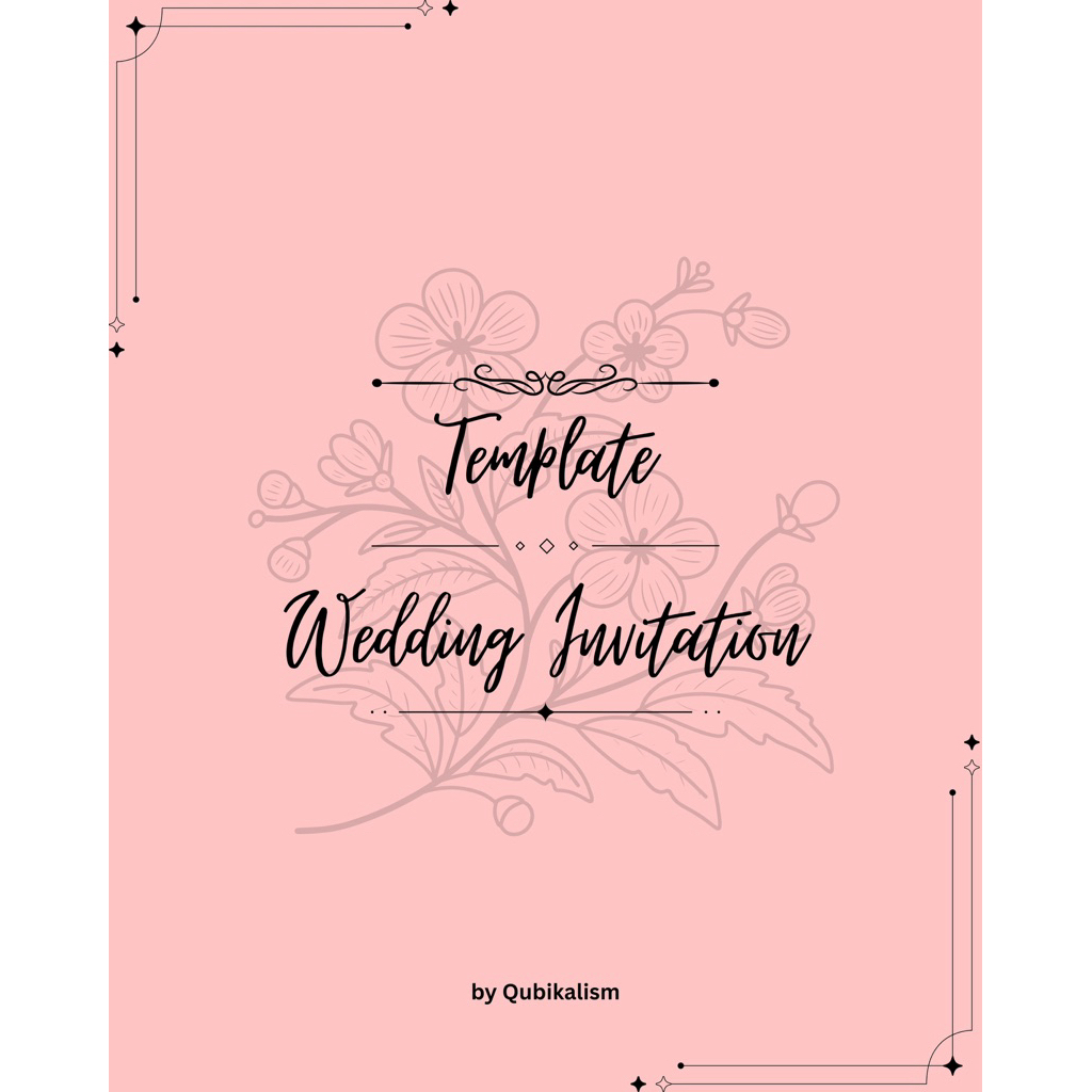 Wedding Invitation Template by Qubikalism