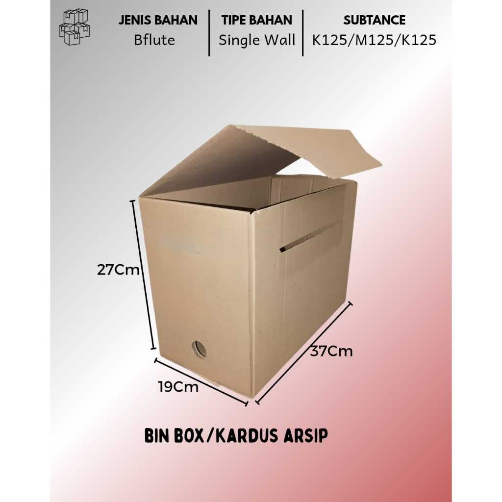 Dus Arsip uk.37x19x 27 cm / Box File / Karton Arsip / Karton Baru