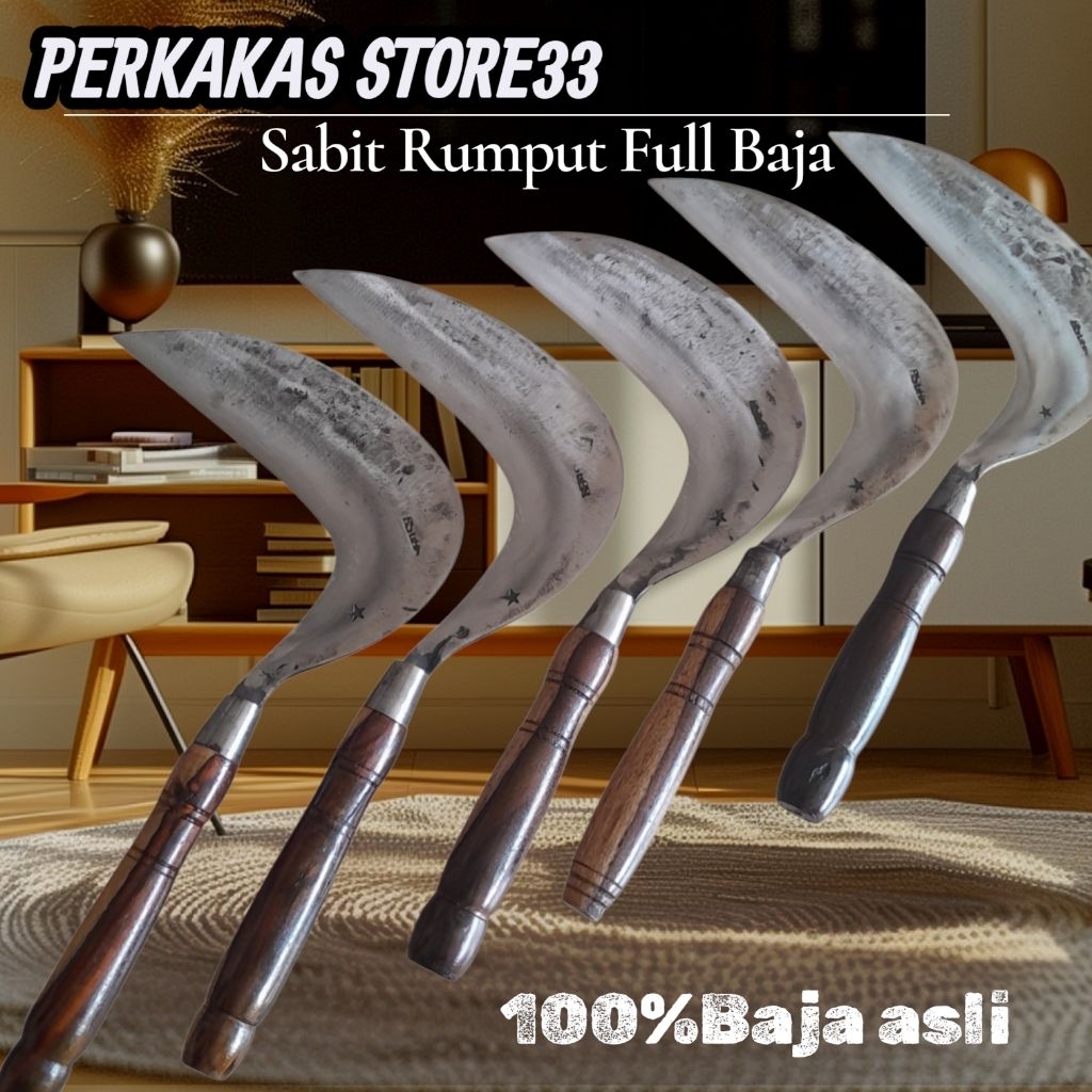 Sabit Arit full baja Per asli original ,untuk rumput padi dan perkebunan