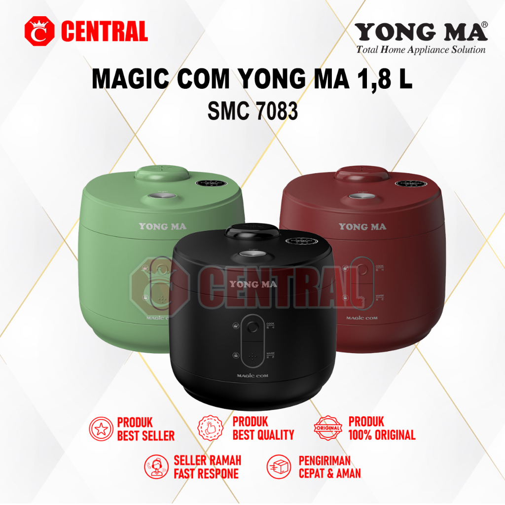 MAGIC COM YONGMA SMC-7083 SMC 7083 1.8LITER ORIGINAL GARANSI RESMI