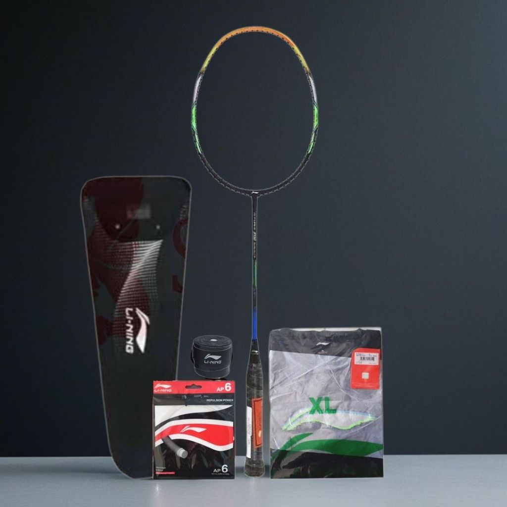 Raket Badminton Lining G Force 3700 Superlite Bonus Komplit Lining G Force 3700