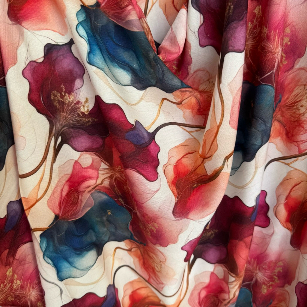 kain katun rayon viscos - kain katun rayon motif - kain katun rayon meteran {RYO11}