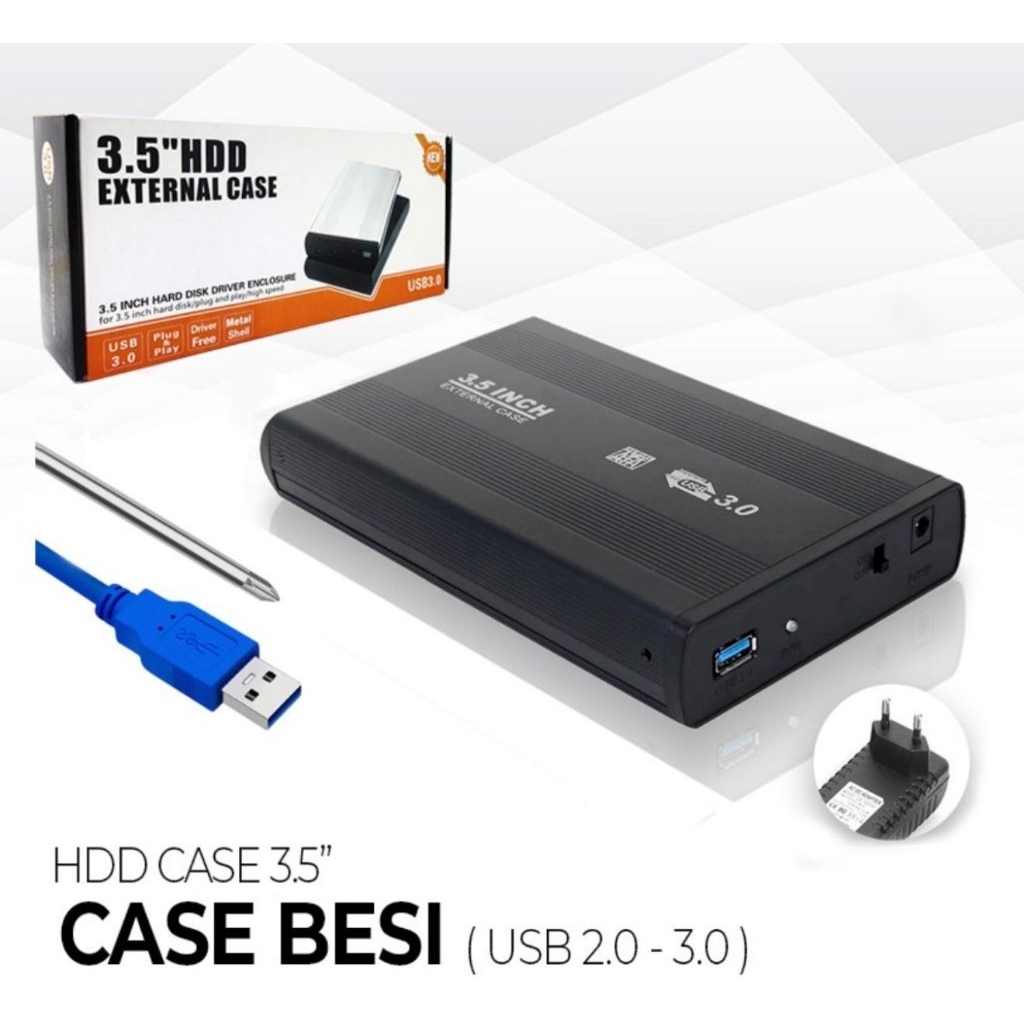 Casing Hardisk Usb 3.0 3.5" (Hardisk PC)