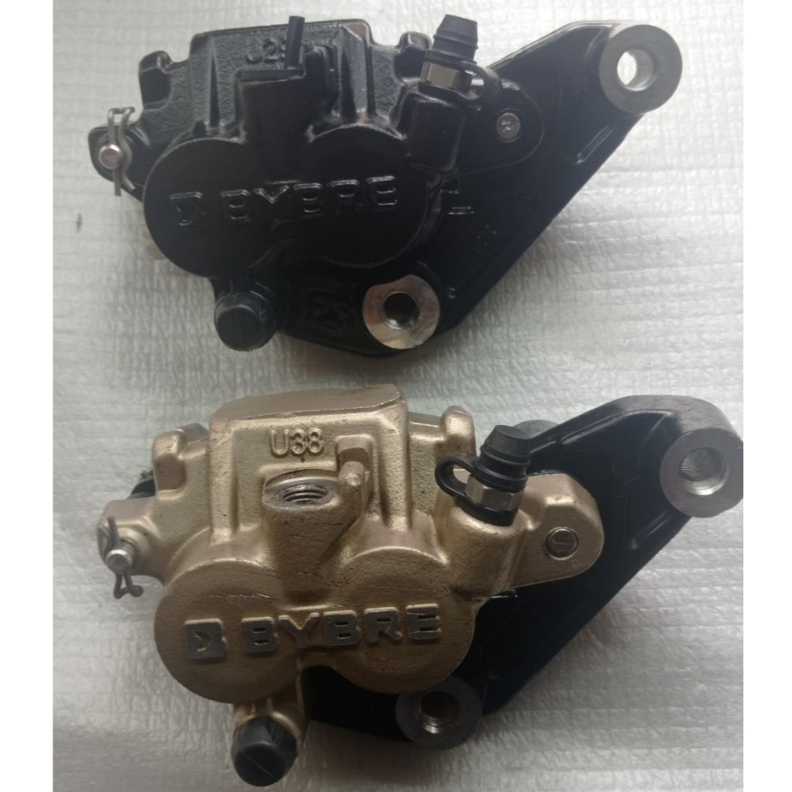 KALIPER PALA BABI DEPAN YAMAHA R14 V4 ORIGINAL BYBRE WARNA BLACK/GOLD