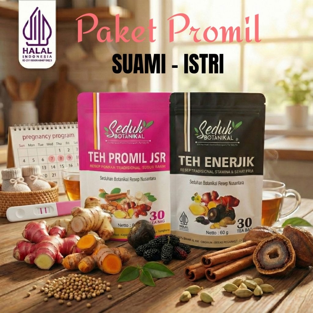 [ ​PAKET PROMIL SUAMI - ISTRI ] Teh Promil JSR (Istri) & TEH ENERJIK (Suami)