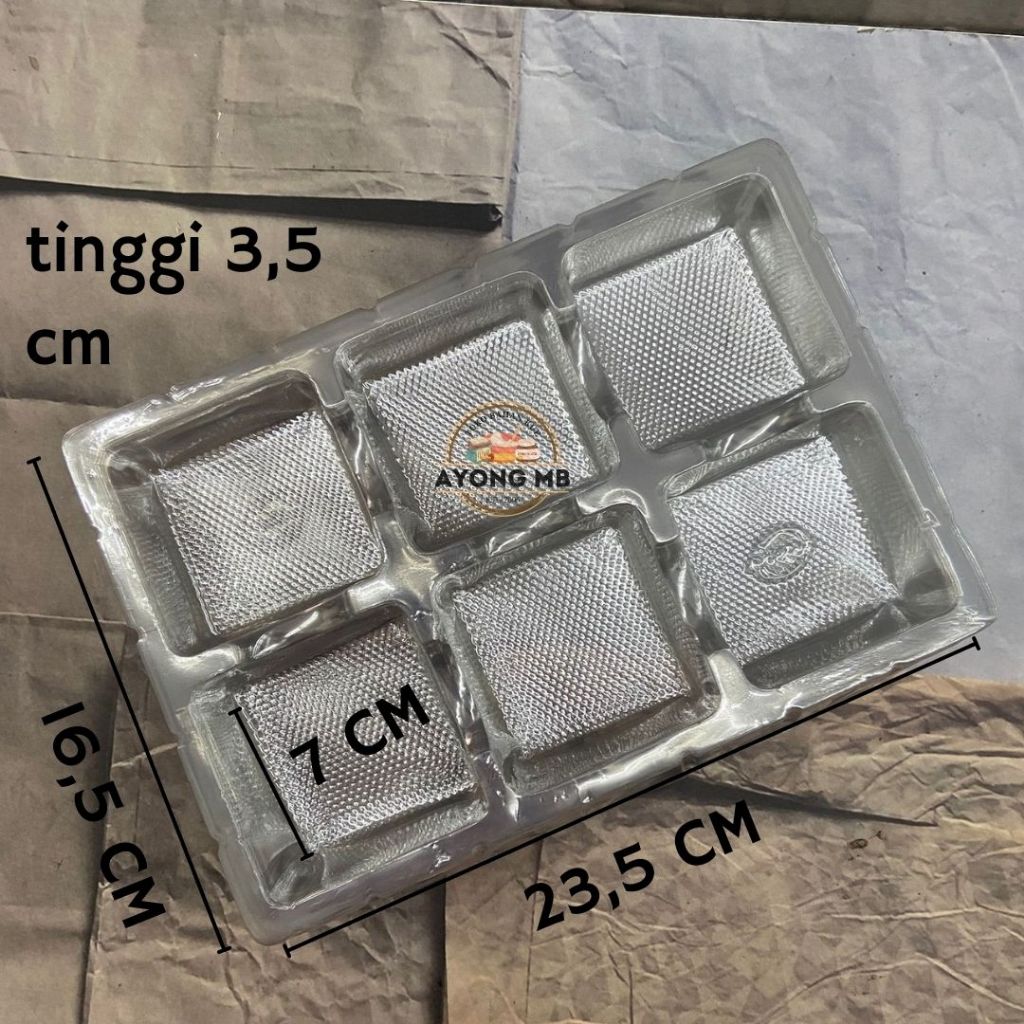 MIKA PUDING SEKAT 6 / TRAY PUDING SEKAT 6 (5PCS)