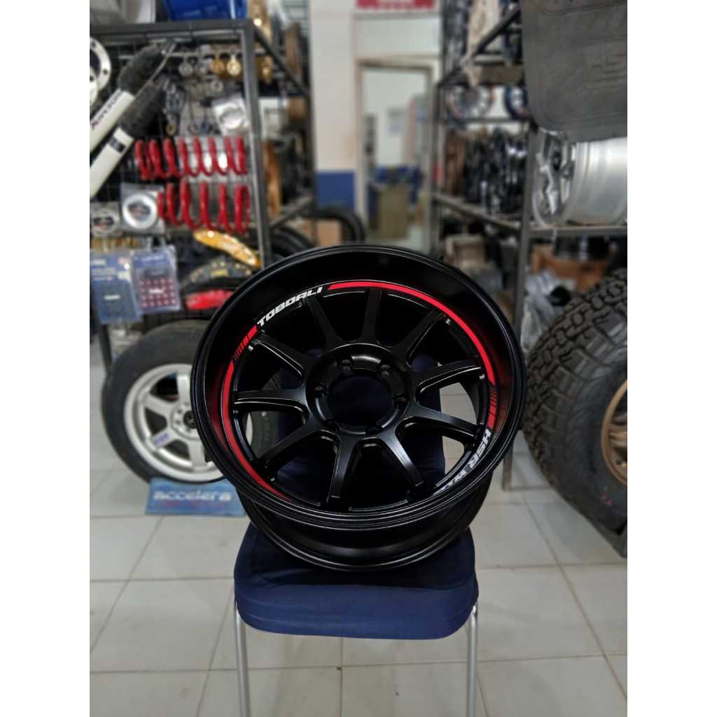 velg mobil hsr toboali ring 18 lubang baut 6  buat pajero fortuner hilux dll velg mobil r18 hsr