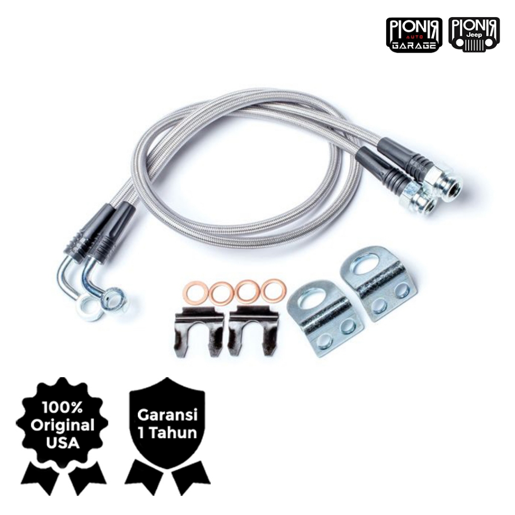 Selang Rem Teraflex Jeep Wrangler JK 2007-2017 | Selang Rem Teraflex Braided Stainless Steel Logam T