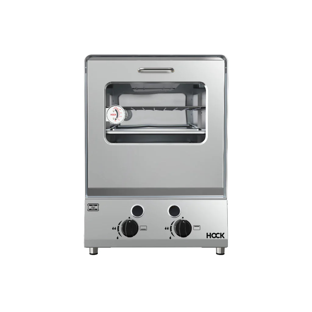 Hock Oven Gas Portable Stainless Steel HO-GS203 (Dilengkapi Api Atas dan Api Bawah)