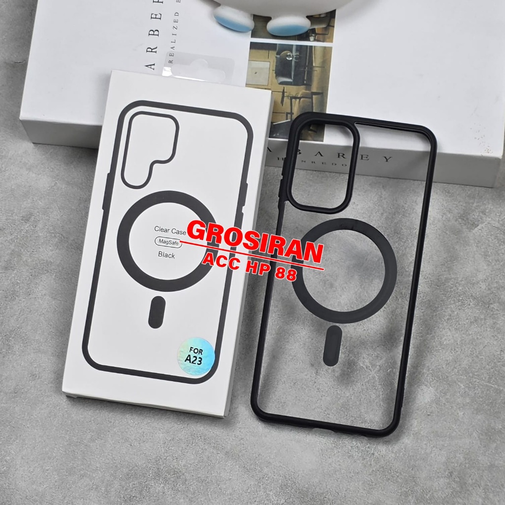 CASE SAMSUNG MAGSAFE BLACK CLEAR MAGNETIC CASE SAMSUNG A16 SAMSUNG A23 SAMSUNG A26 GRO MAG-06