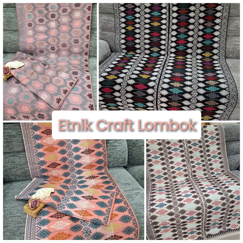 Kain Songket Tenun Asli Lombok Premium