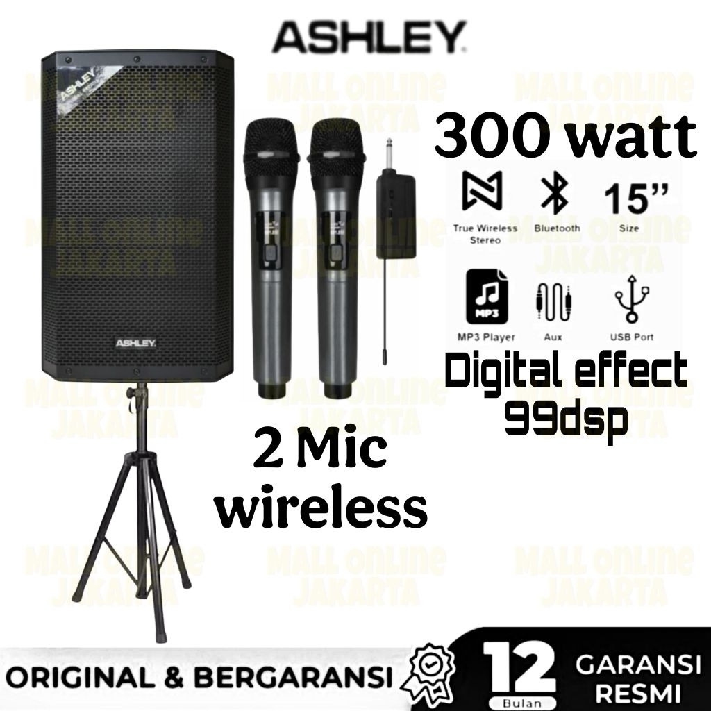 Speaker aktif ashley 15 inch Act600 Pro digital effect aktiv act 600pro