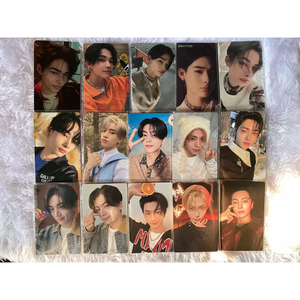 [BUY 1 FREE 1] OFFICIAL PHOTOCARD RIKI NIKI JAY SADAME SUNOO RU SUNGHOON DARKBLOOD