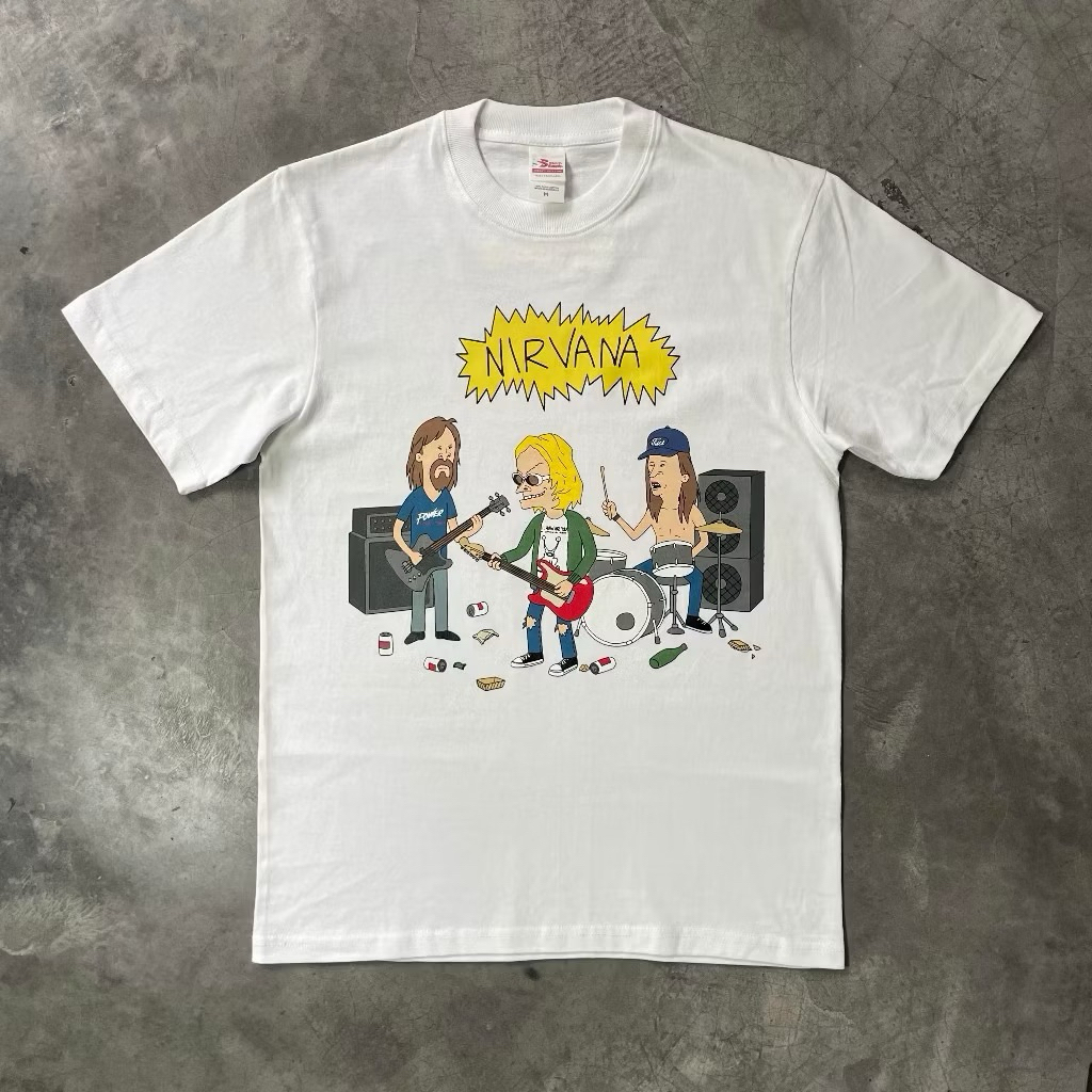 12.12 New Kaos band Nirvana Beavis and Butthead Parody tshirt dari Deadlystock Size S-3XL