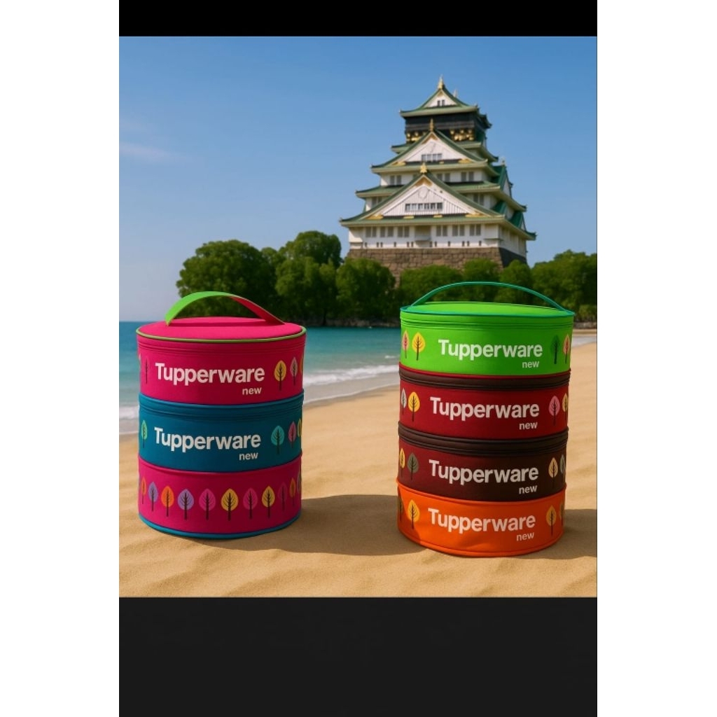 Promo Tas bekal untuk wadah Tupperware bulat crystalwave Tas CWL tas fancy CWl