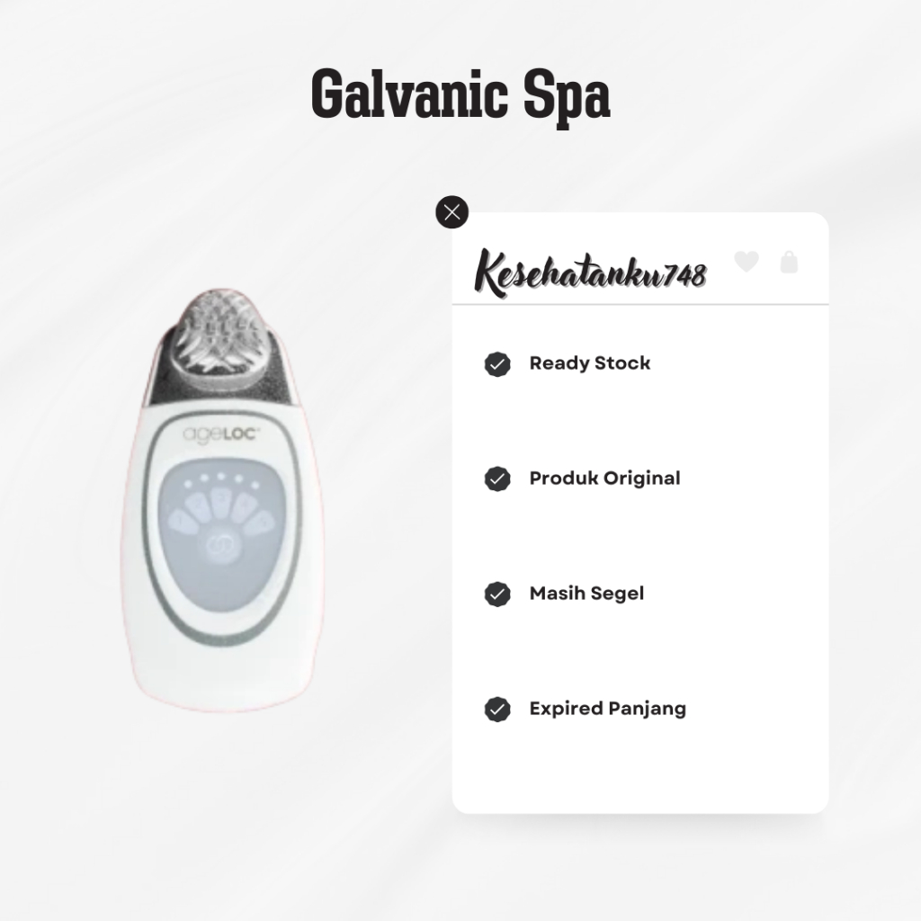 Galvanic Spa Alat Facial - Ageloccc Setrika Wajah Galva [Alat Saja]