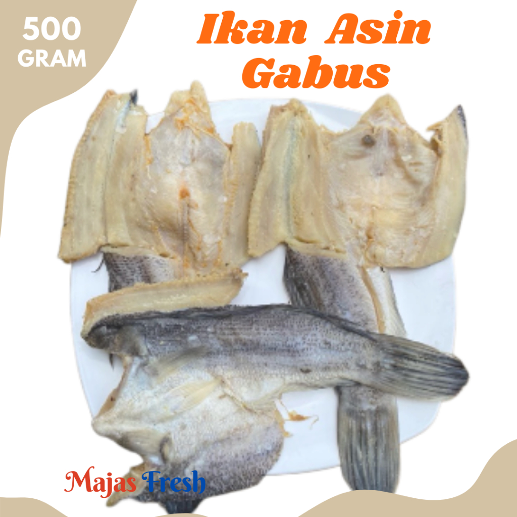 IKAN GABUS Asin Kering - Ikan Asin Gabus Kering | 500gr [ Harga Per 0,5 Kg ]