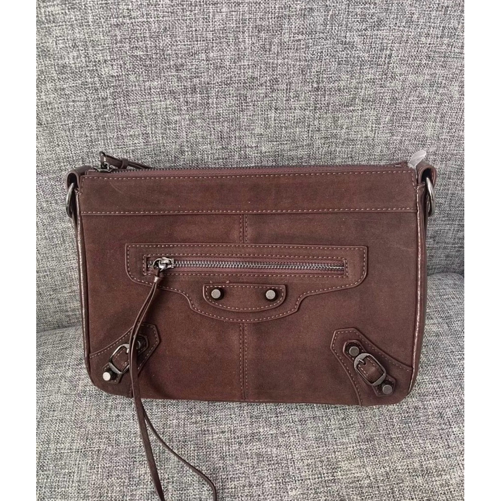 Tas Royal Cuir hobo balen coffee