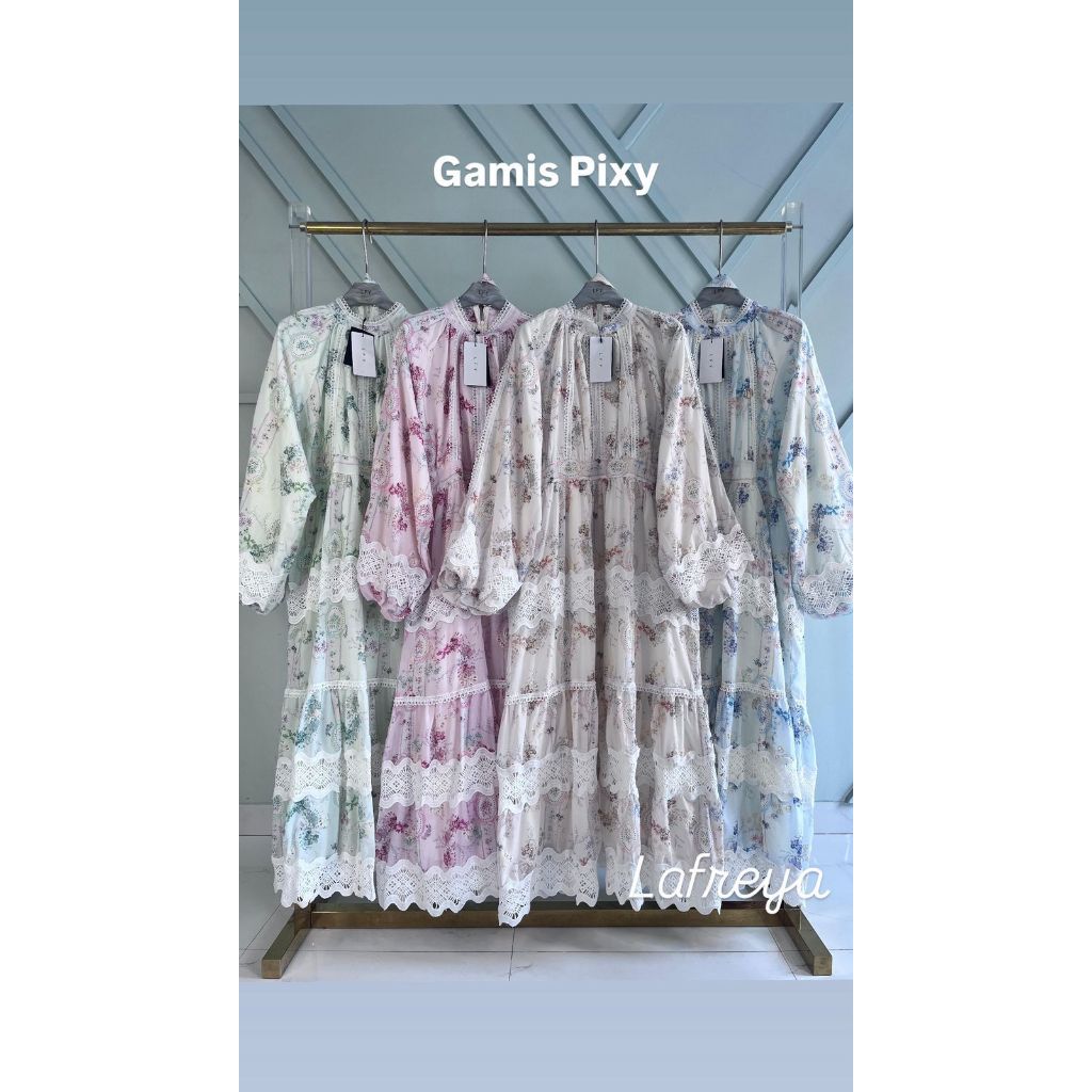 Nae Ella LFY Gamis Pixy Fashion  Muslim Import Premium Wanita