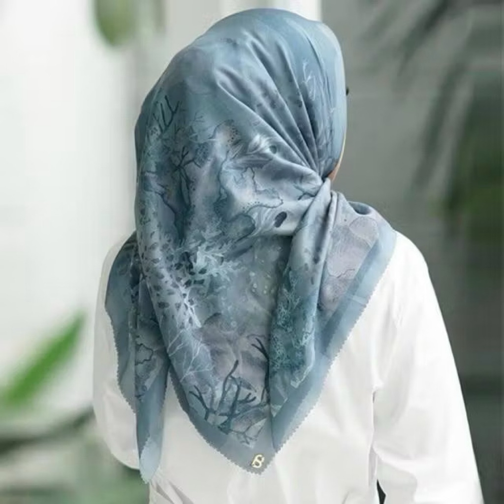 Buttonscarves Savanna Blue (baca deskripsi) TAA