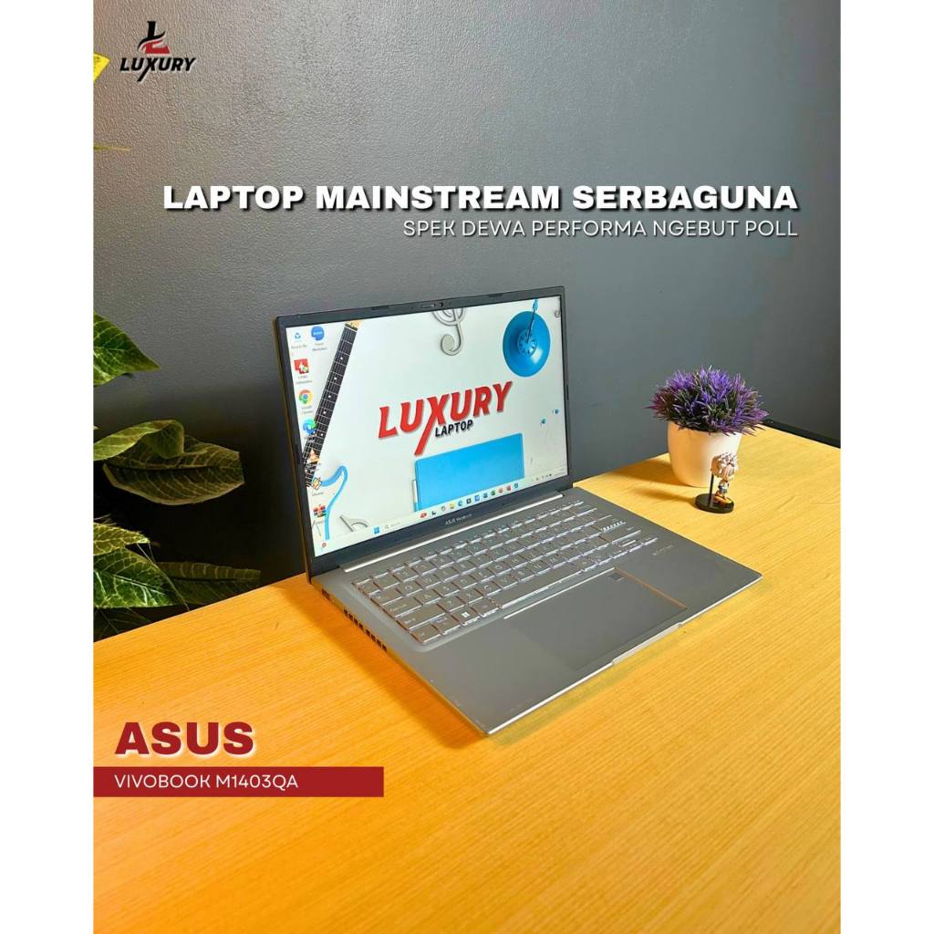 LAPTOP ASUS VIVOBOOK M1403QA AMD RYZEN 7 RAM SSD BACKLIGHT SECOND