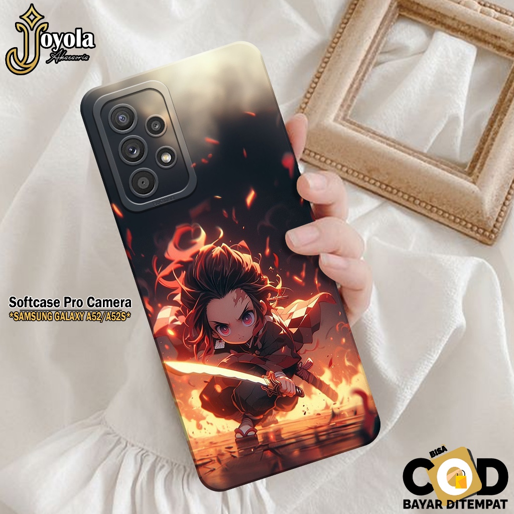 JOYOLA Case Samsung Galaxy A52/A52S Fashion Case Anime Softcase Samsung Galaxy A52/A52S Pro Camera C