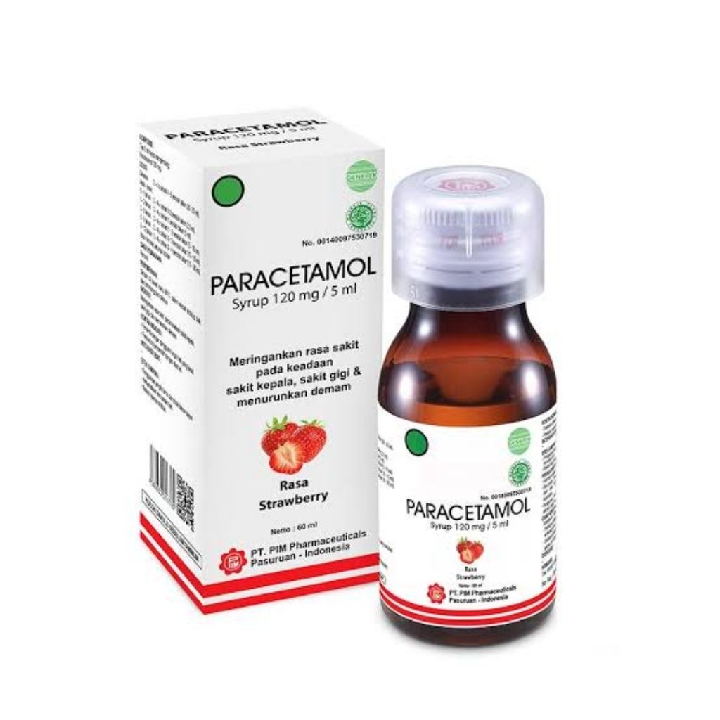 Paracetamol Sirup 60 ml | Parasetamol Sirup Pim - Penurun Demam
