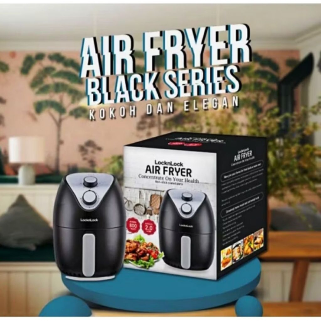 Air Fryer Lock N Lock Black series 2L Original