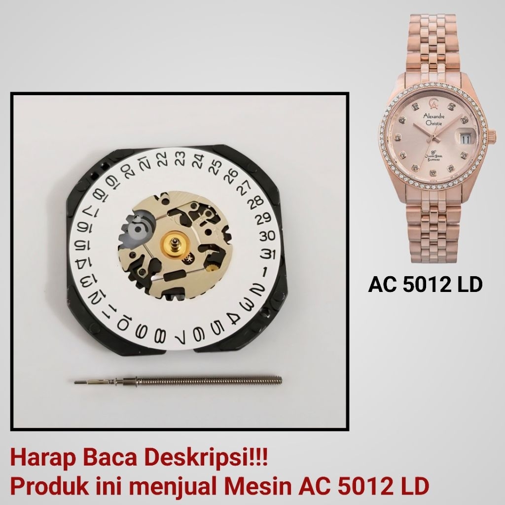 Mesin Jam Tangan Alexandre Christie AC 5012 LD