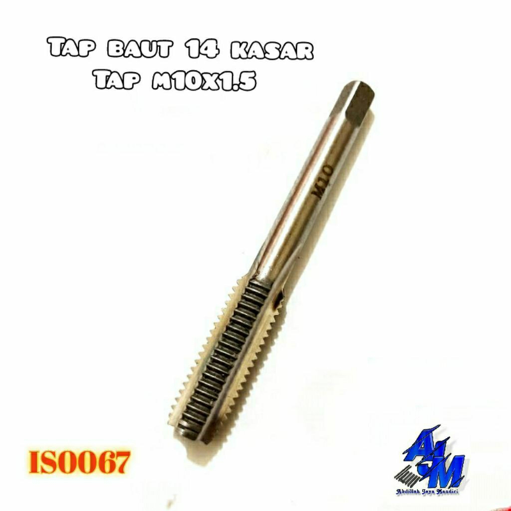 1pcs tap hand tap tap baut 14 Drat Kasar m10x1.5 bukan tap recoil