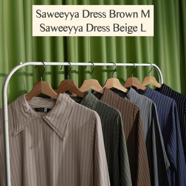 ALJENNA | Saweeyya Dress Beige L | Saweeyya Dress Brown M | Aljenna Saweeyya | Saweeyya Aljenna | St