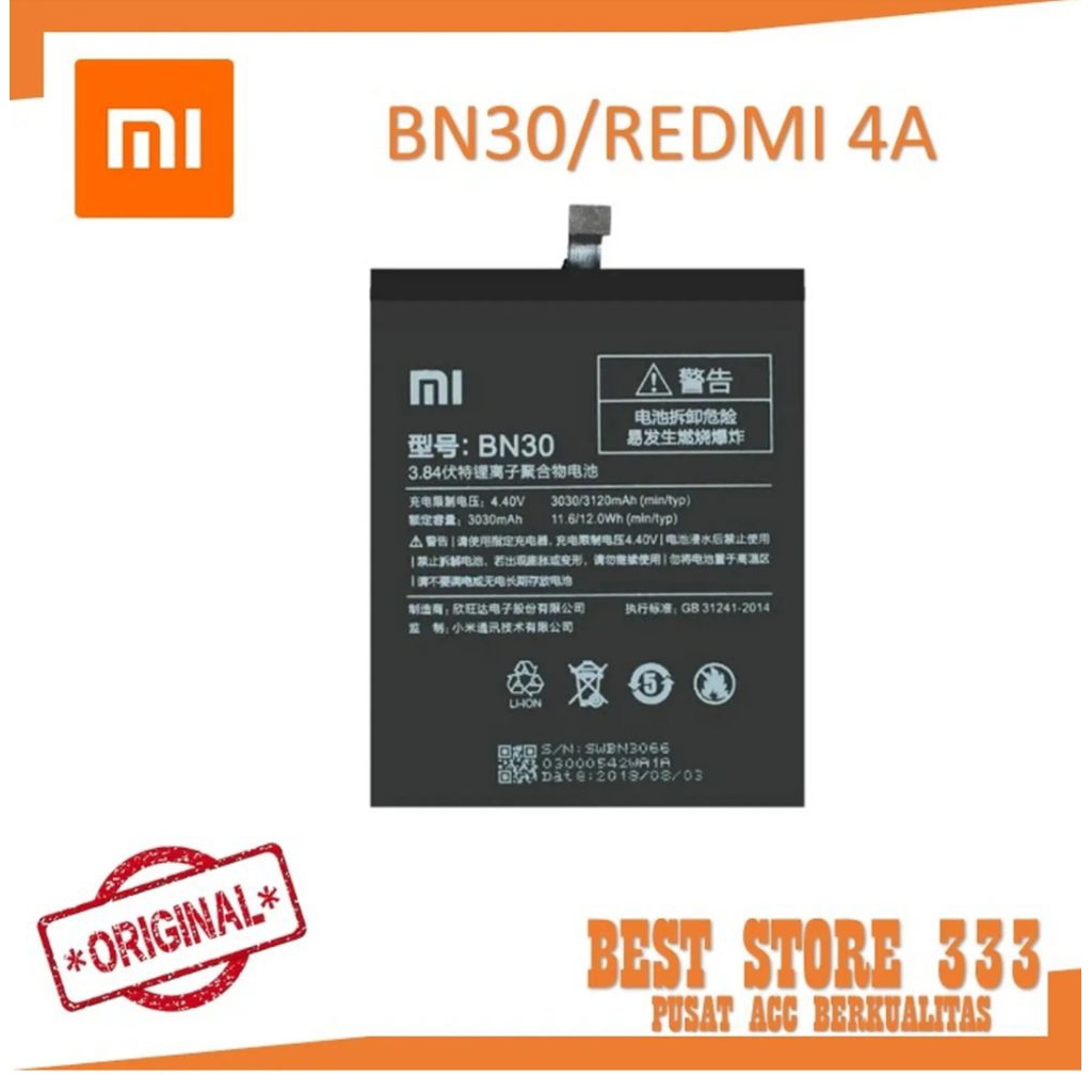 Baterai Batre Xiaomi Redmi 5A BN34 Original