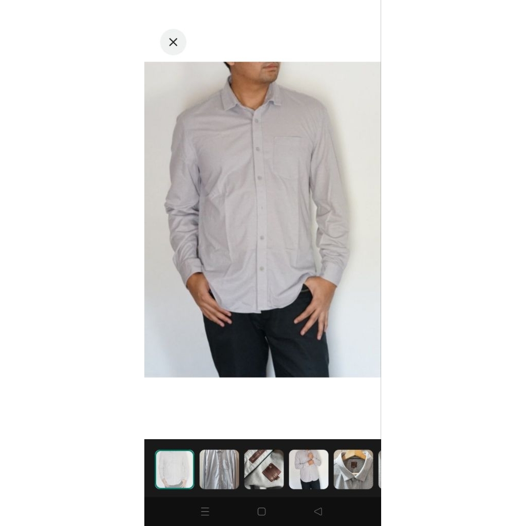 kemeja pria merek wood