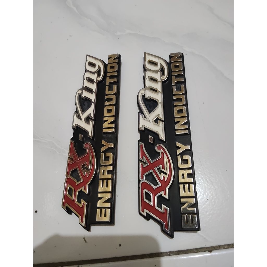 Emblem Bok aki Cover aki RX king Lama RX king master Rx king OLd Merah Original seken