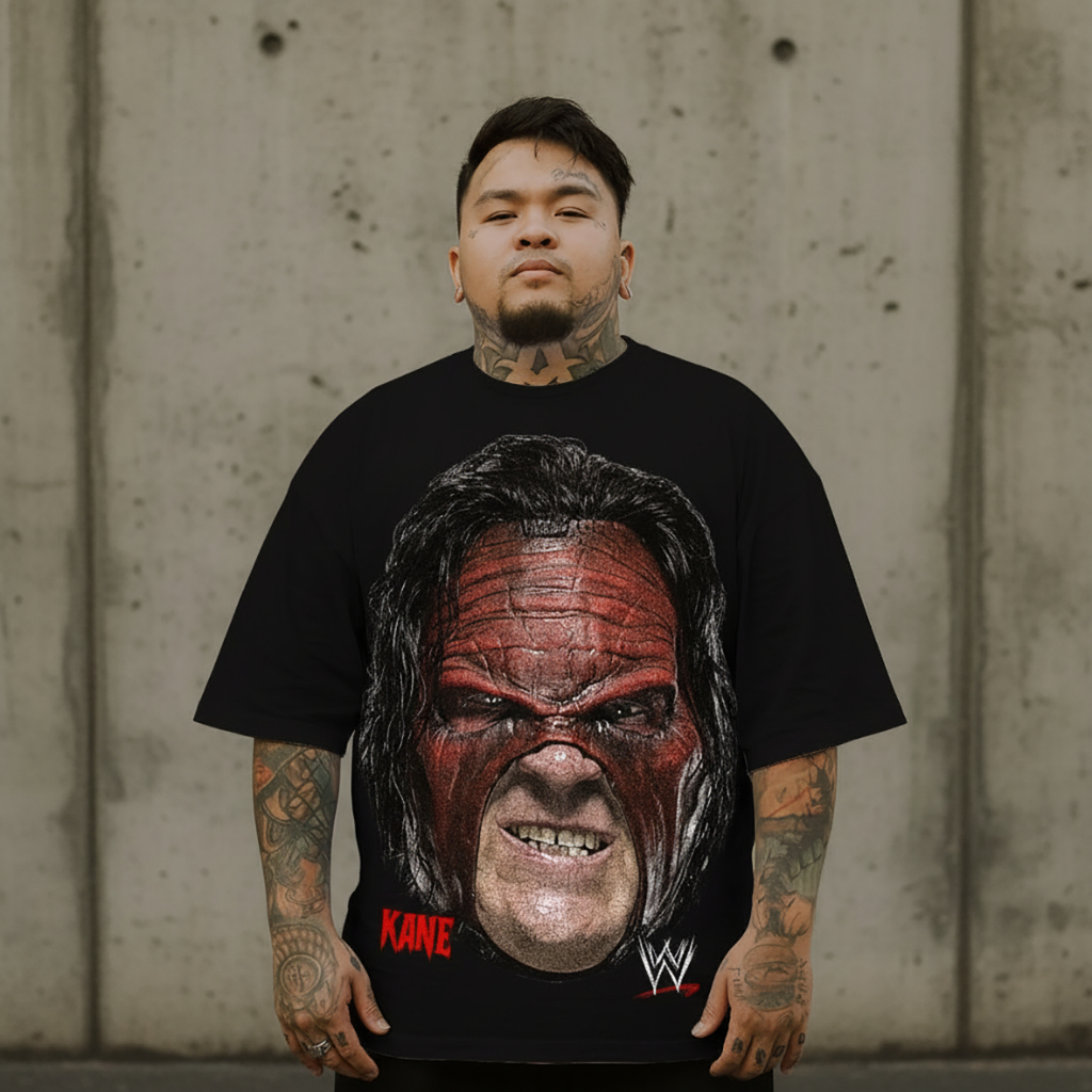 T-SHIRT OVERLIMIT KOLABORASI KING ABDI | KANE | KAOS | WWF | WWC | SMACKDOWN |OVERSIZE | STREETWEAR 