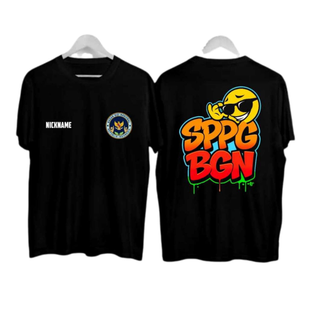 KAOS TSHIRT SPPG BGN//KAOS SPPG CREW free NAMA