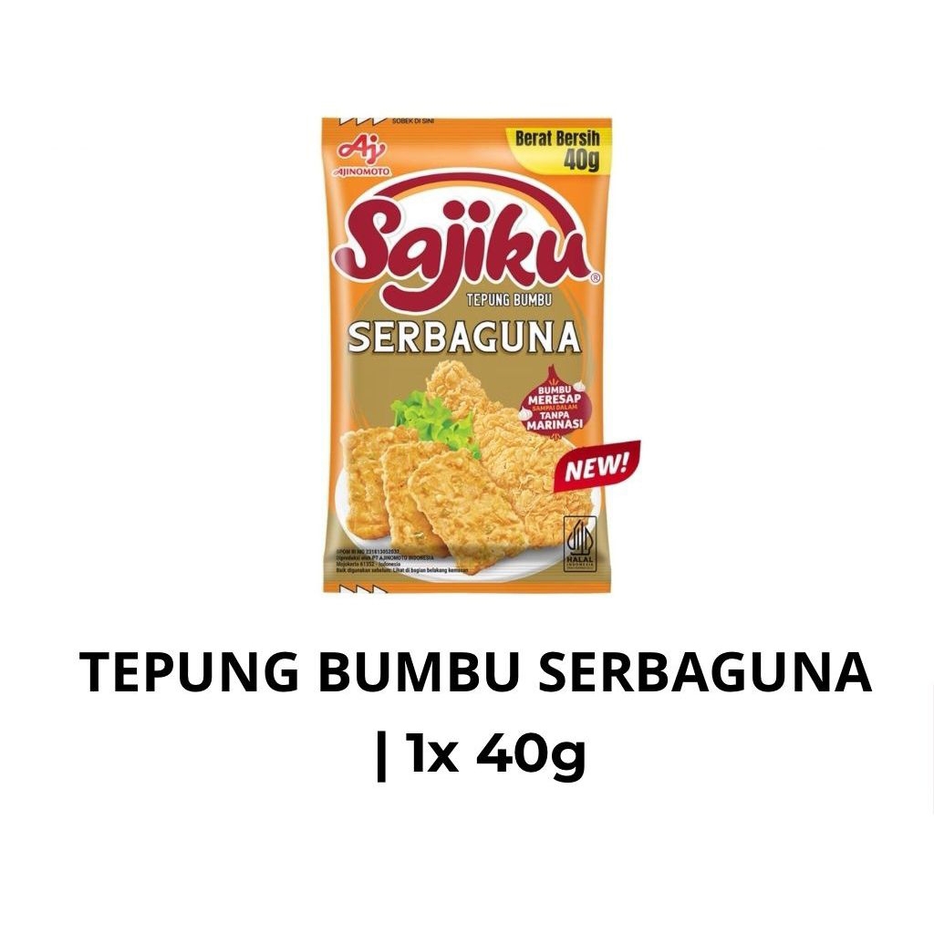 TEPUNG BUMBU SERBAGUNA "SAJIKU" 40GR | RENCENG