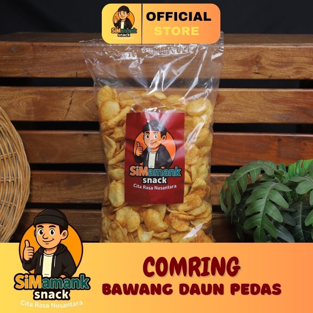 Comring Pedas / Kecimpring Singkong Pedas Bawang Daun