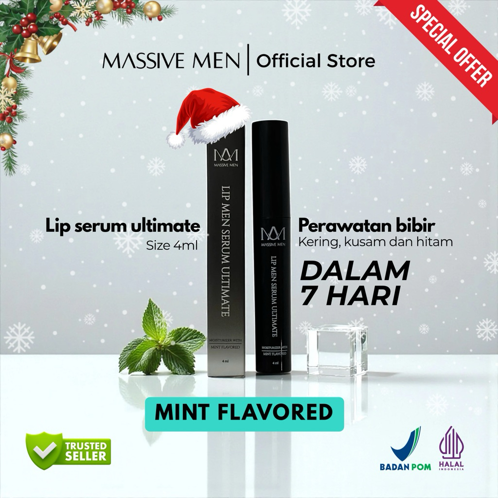 Lip Serum Perawatan Bibir Hitam Kering dan Kusam 4ml BPOM dan HALAL Melembapkan Mencerahkan Memerahk